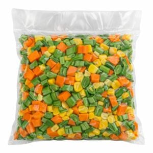 Mezcla de picadillo de vainicas, zanahoria y maíz lista para usar , presentación 500 gramos Entrega Inmediata