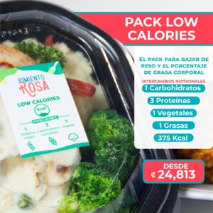 Paquete de comidas bajas en calorías, 5, 7 o 10 comidas (low calories)