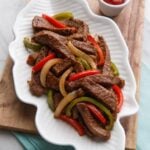 Fajitas de res con chile y cebolla Entrega Inmediata