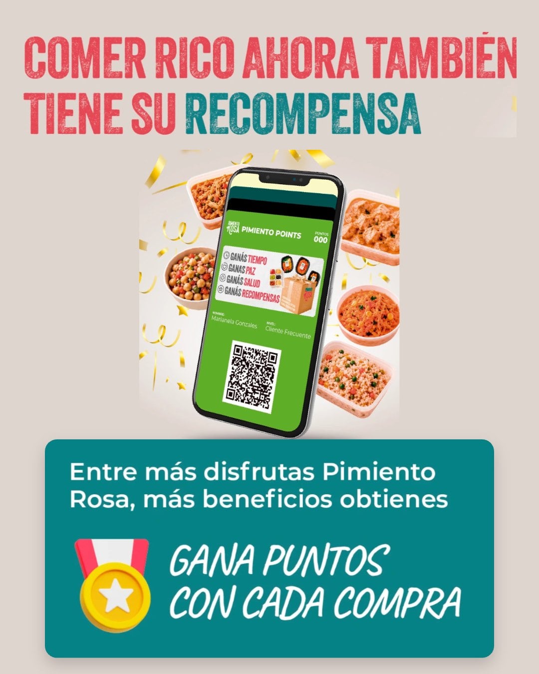 Pimiento Points: ganá puntos con cada compra en Pimiento Rosa