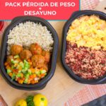 Paquete Pérdida de peso más desayuno. 10 comidas + 5 desayunos.